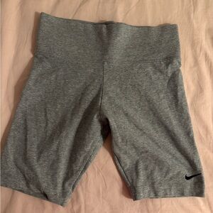 Nike Women's Heather Gray Bike Shorts